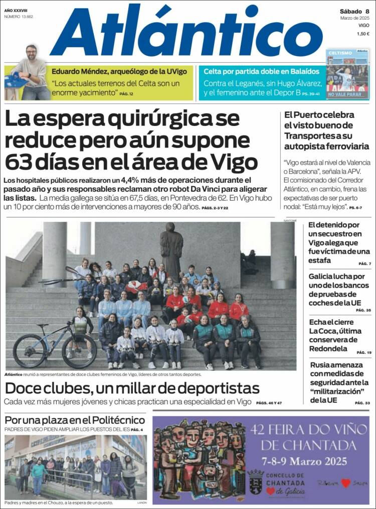 Portada de Atlántico Diario (España)