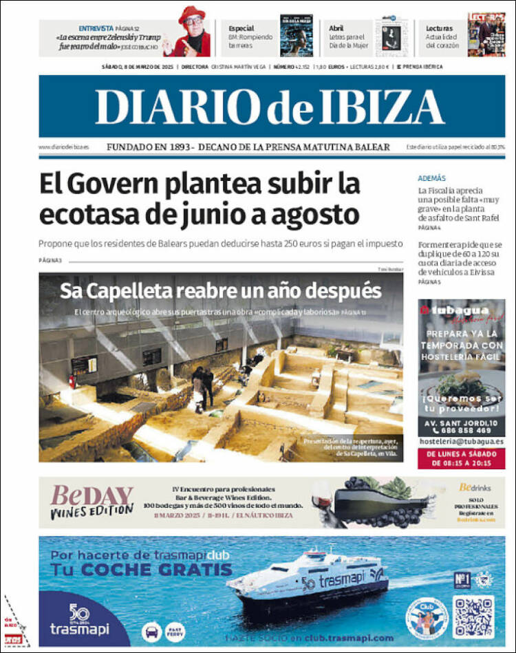 Portada de Diario de Ibiza (España)