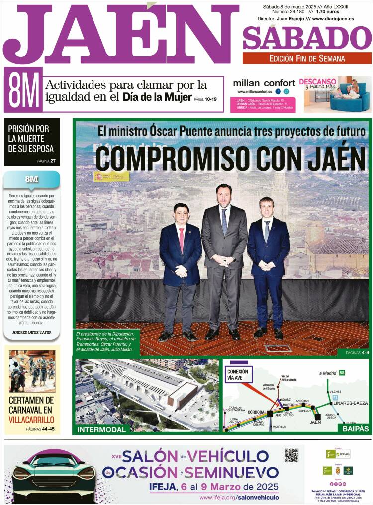 Portada de Diario Jaén (España)