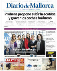 Portada de Diario de Mallorca (España)