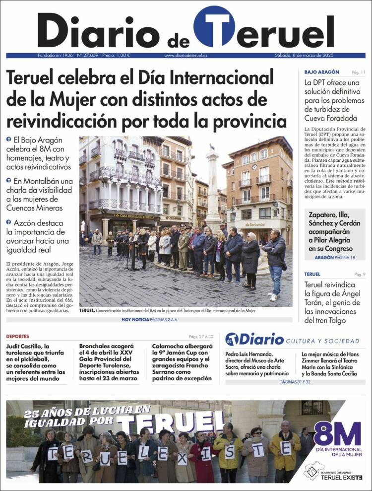 Portada de Diario de Teruel (España)