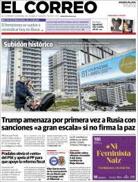 Portada de El Correo - Álava (España)