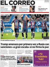 Portada de El Correo - Guipuzcoa (España)