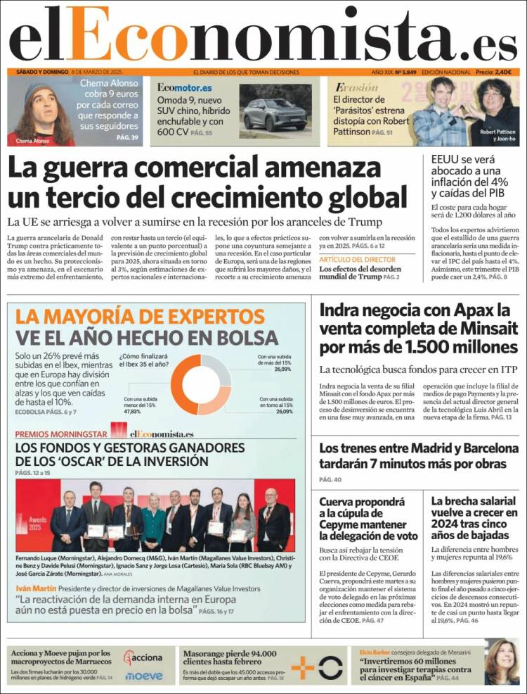Portada de El Economista (Espa&ntilde;a)