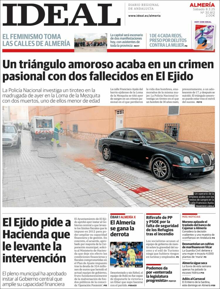 Portada de Ideal Almeria (España)