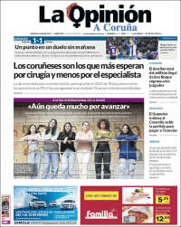 Portada de La Opinión de A Coruña (España)