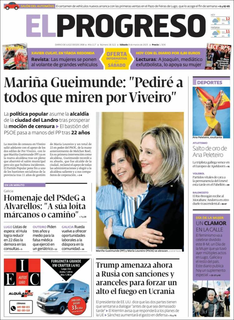 Portada de El Progreso (España)