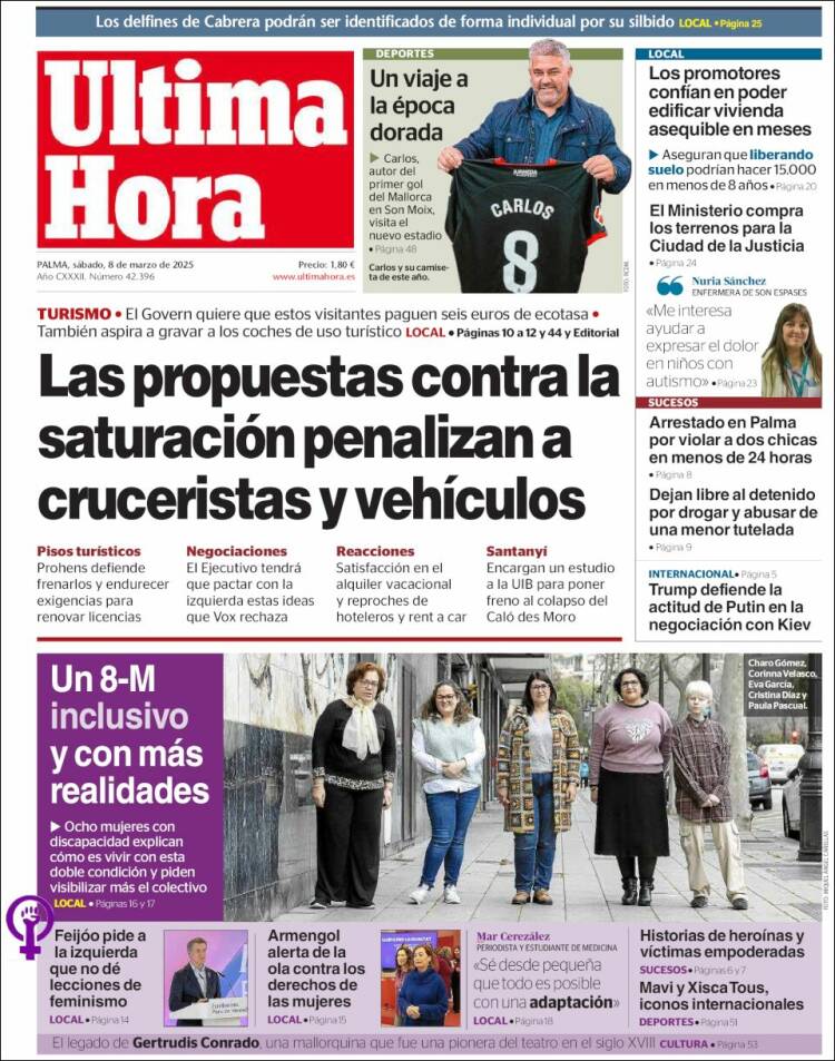 Portada de Última Hora (España)