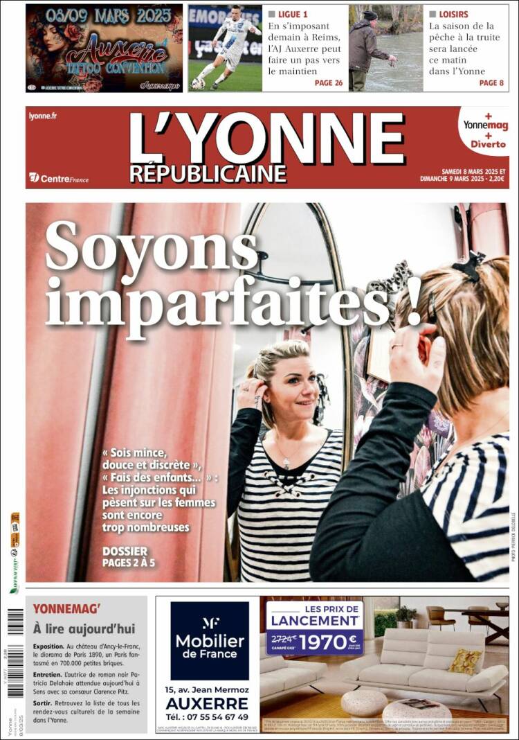 Portada de L'Yonne-Républicaine (Francia)