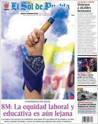 Portada de El Sol de Puebla (Mexico)