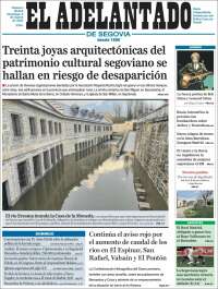 Portada de El Adelantado de Segovia (España)