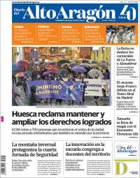 Portada de Diario del AltoAragón (España)