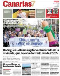 Portada de Canarias 7 (España)