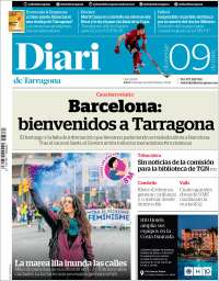 Portada de Diari de Tarragona (España)