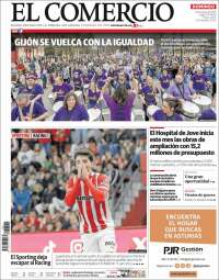 Portada de El Comercio - Gijón (España)