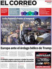 Portada de El Correo - Guipuzcoa (España)