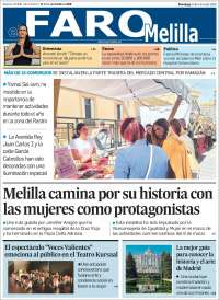 Portada de El Faro de Melilla (España)