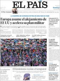 Portada de El País (España)