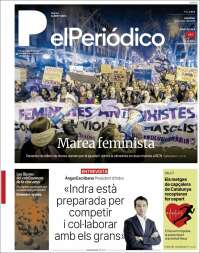 Portada de El Periódico de Catalunya (España)