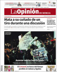 Portada de La Opinión de Murcia (España)