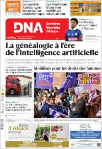 Portada de Les Dernières Nouvelles d'Alsace (Francia)