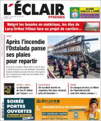 Portada de L'Eclair des Pyrénées (Francia)