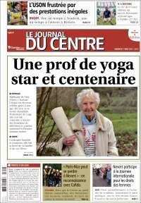 Portada de Le Journal du Centre (Francia)