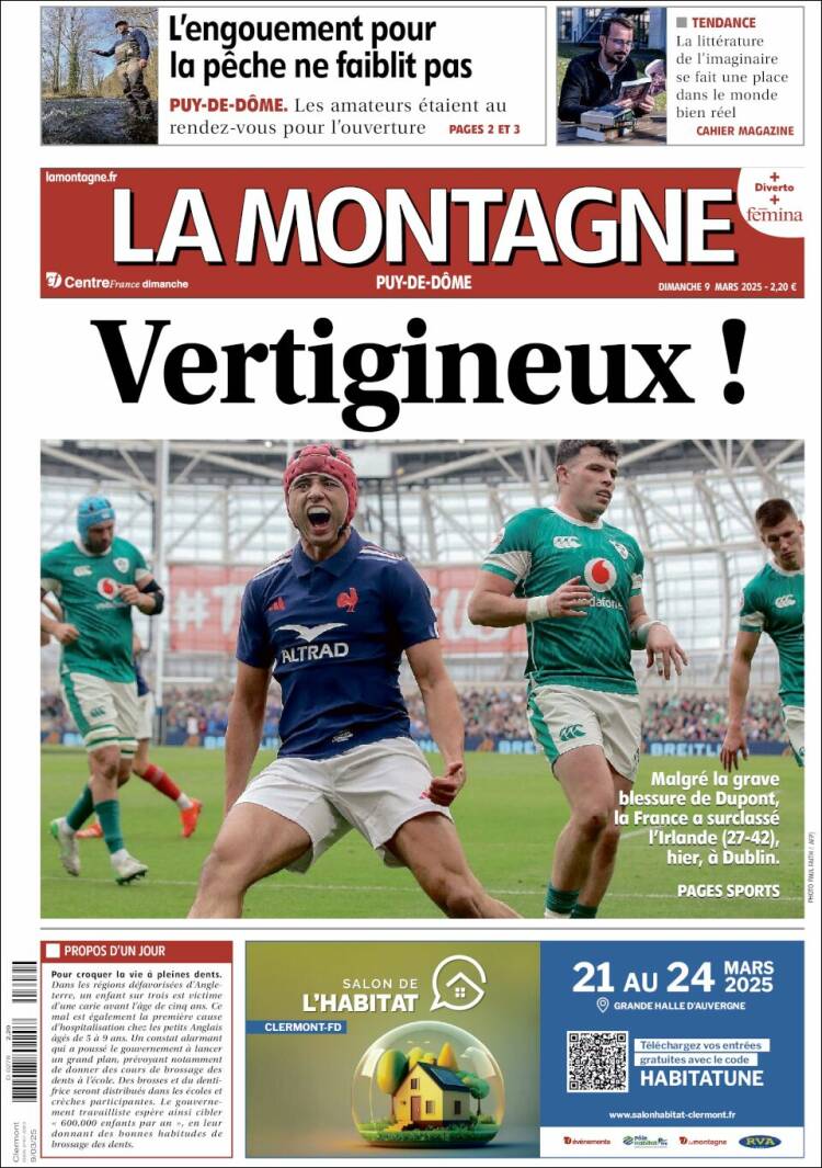 Portada de La Montagne (Francia)