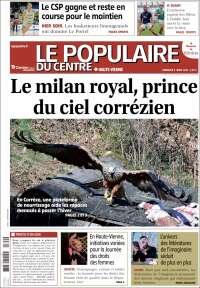 Portada de Le Populaire du Centre (Francia)