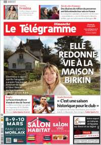 Portada de Télégramme (Francia)