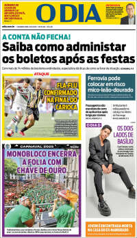 Portada de O Dia (Brasil)