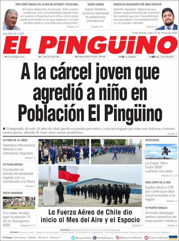 Portada de El Pingüino (Chile)