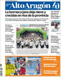 Portada de Diario del AltoAragón (España)