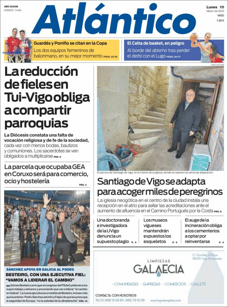 Portada de Atlántico Diario (España)