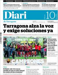 Portada de Diari de Tarragona (España)