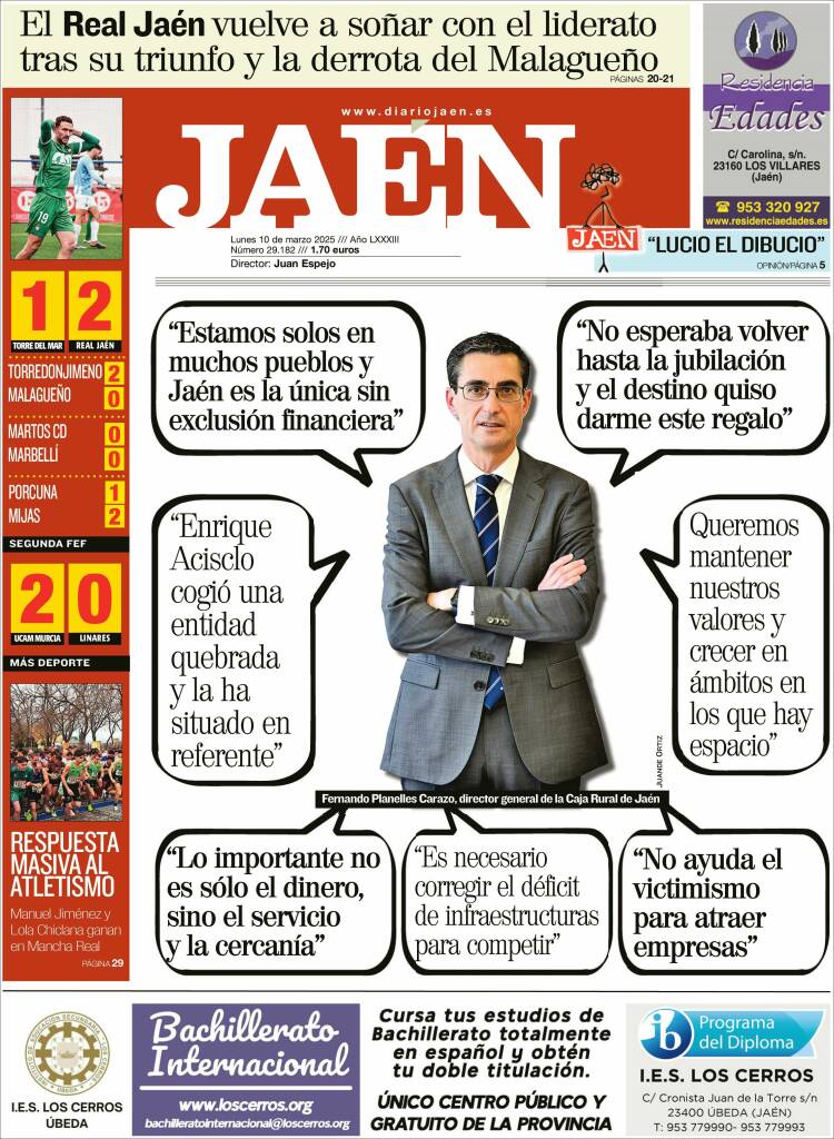 Portada de Diario Jaén (España)