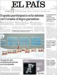 Portada de El País (España)