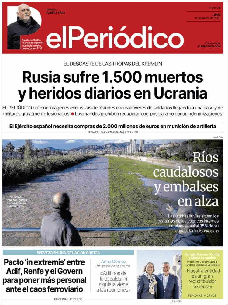 Portada de El Periódico (España)