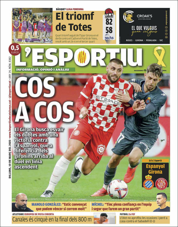 Portada de L'Esportiu : Girona (España)