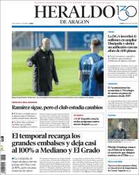 Portada de Heraldo de Aragón (España)