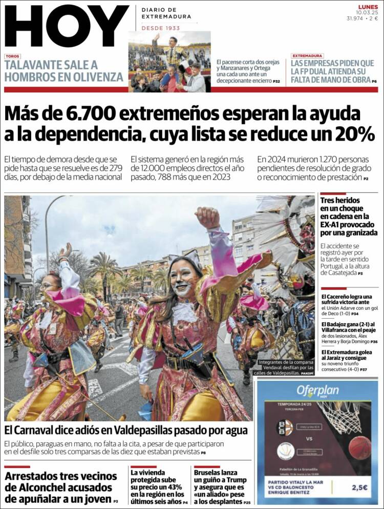 Portada de Hoy - Badajoz (España)