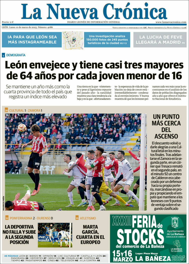 Portada de La Nueva Crónica (España)