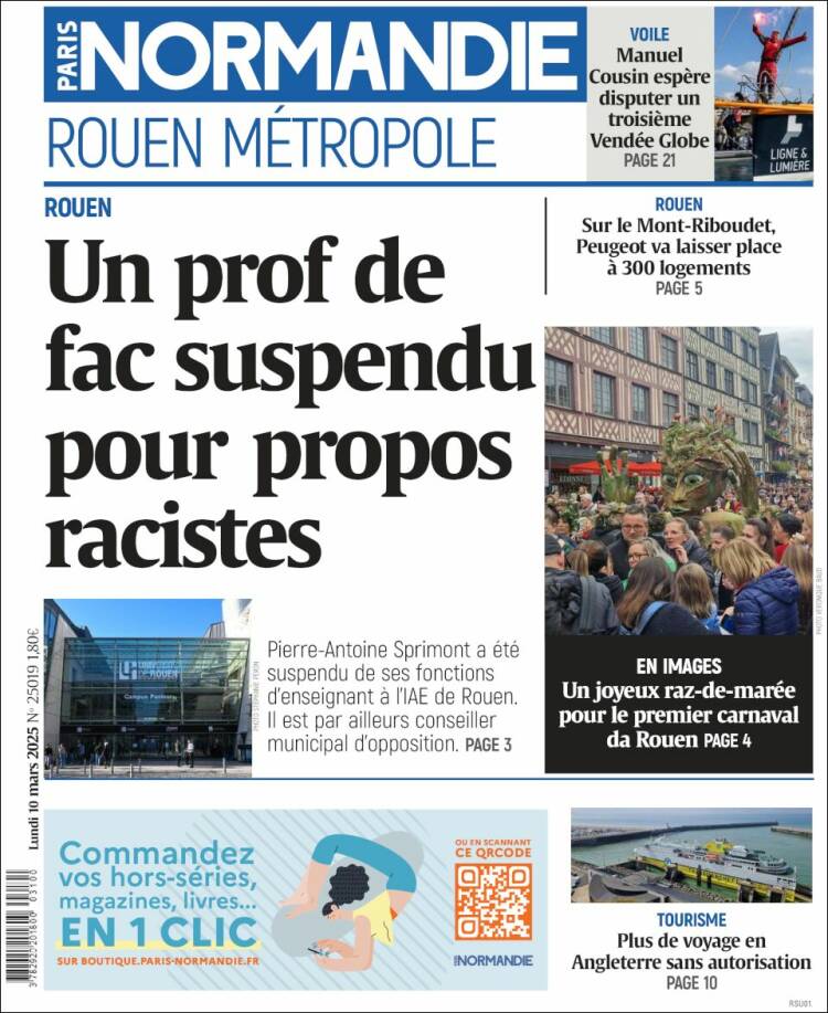 Portada de Paris Normandie (Francia)