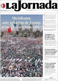 Portada de La Jornada (México)