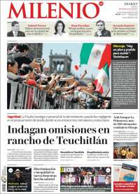 Portada de Milenio - Jalisco (México)