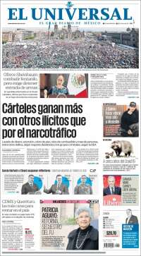 Portada de El Universal (México)