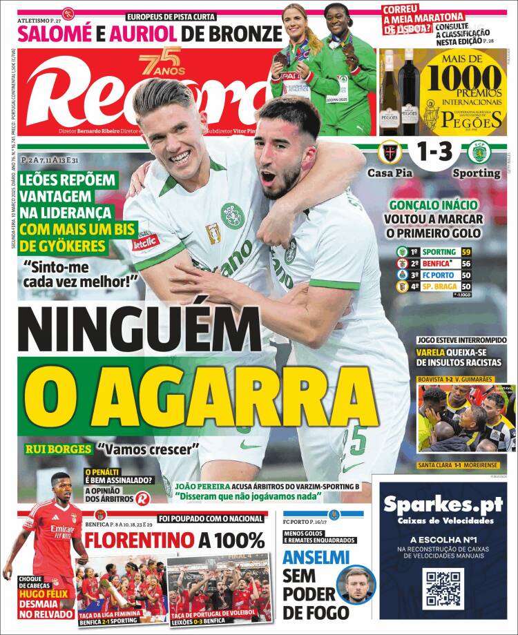 Portada de Record (Portugal)