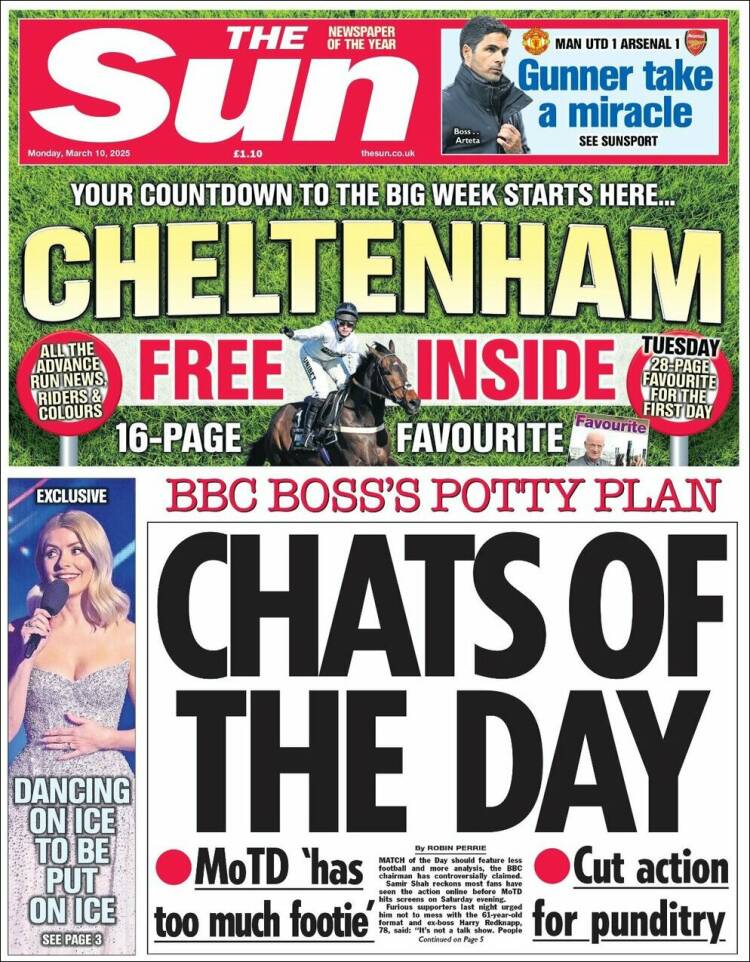 Portada de The Sun (Reino Unido)