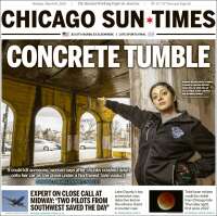 Portada de Chicago Sun-Times (USA)