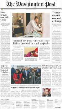 Portada de The Washington Post (USA)